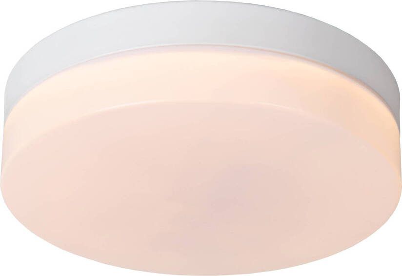 Lucide BISKIT Plafonnière Badkamer Ø 23 cm LED 1x12W 2700K IP44 Bew