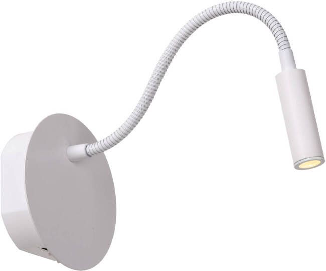 Lucide JOLIJN Oplaadbare Bedlamp Wandlamp Accu Batterij Ø 11 cm LED 1x2W 3000K Magnetisch Wit