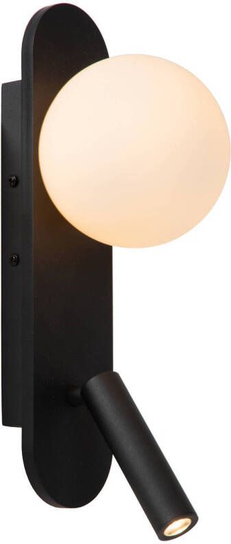 Lucide KELLY Bedlamp Wandlamp LED 1x3 5W 3000K Zwart