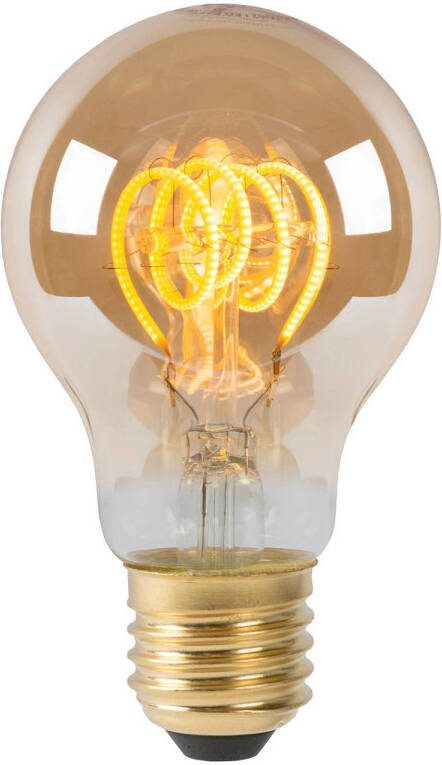 Lucide Ledfilamentlamp Peertje A60 Amber D6cm Dimbaar Warm Wit E27 4 9w - Foto 2