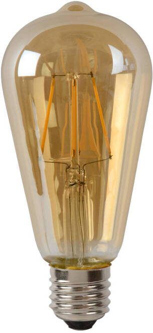 Lucide ST64 Filament lamp Ø 6 4 cm LED Dimb. E27 1x5W 2700K Amber