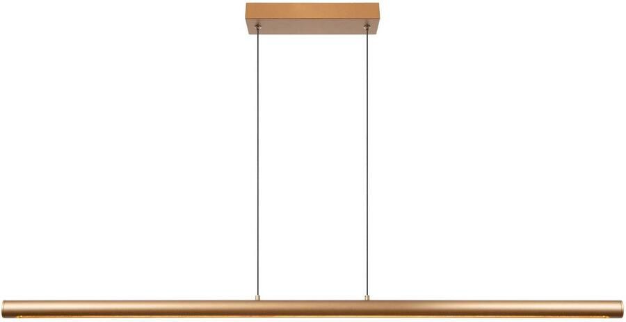 Lucide aluminium dimbare LED hanglamp 140x8 cm brons