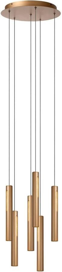Lucide aluminium dimbare LED hanglamp Ø 38 cm brons