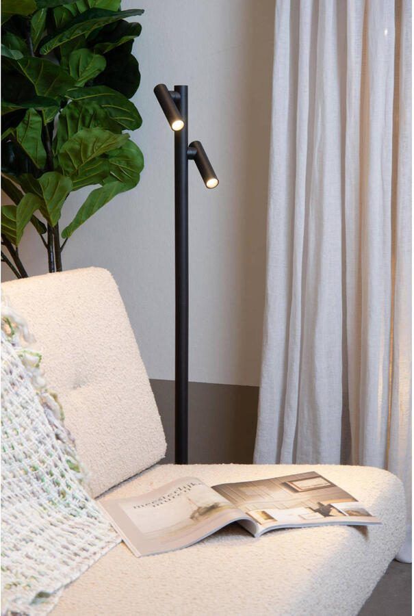 Lucide ANTRIM Oplaadbare Leeslamp Binnen Buiten Accu Batterij LED Dimb. 2x2 2W 2700K IP54 Met draadloos oplaadstation Zwart - Foto 3