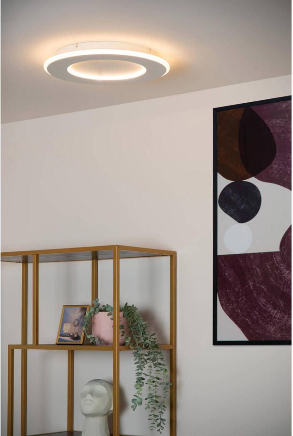 Lucide AXELLE Plafonnière Ø39 6 cm LED Dimb. 1x24W 2700K 3 StepDim Wit - Foto 3
