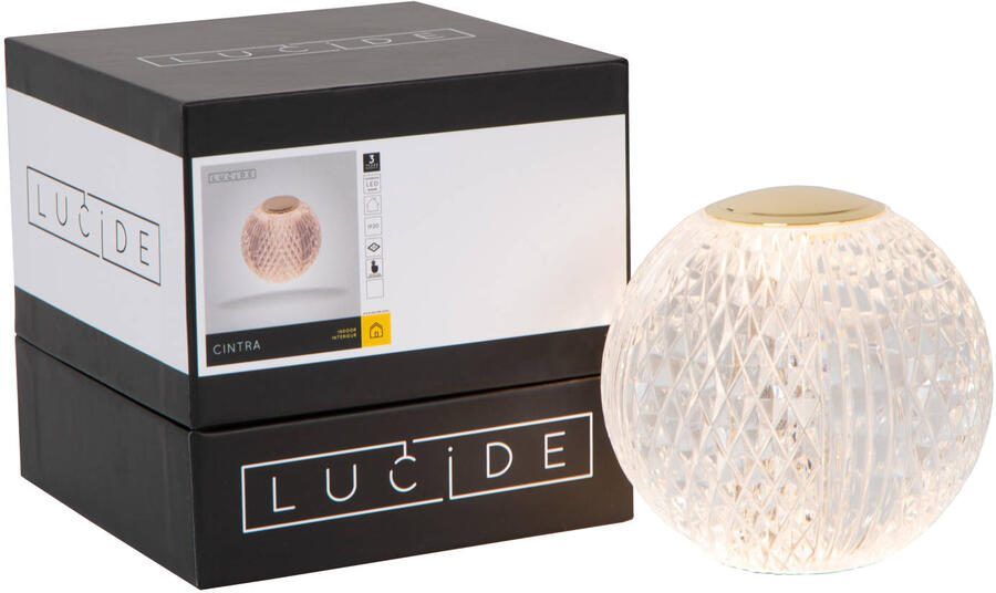 Lucide CINTRA Oplaadbare Tafellamp Accu Batterij Ø 9 cm LED Dimb. 1x1 - Foto 3