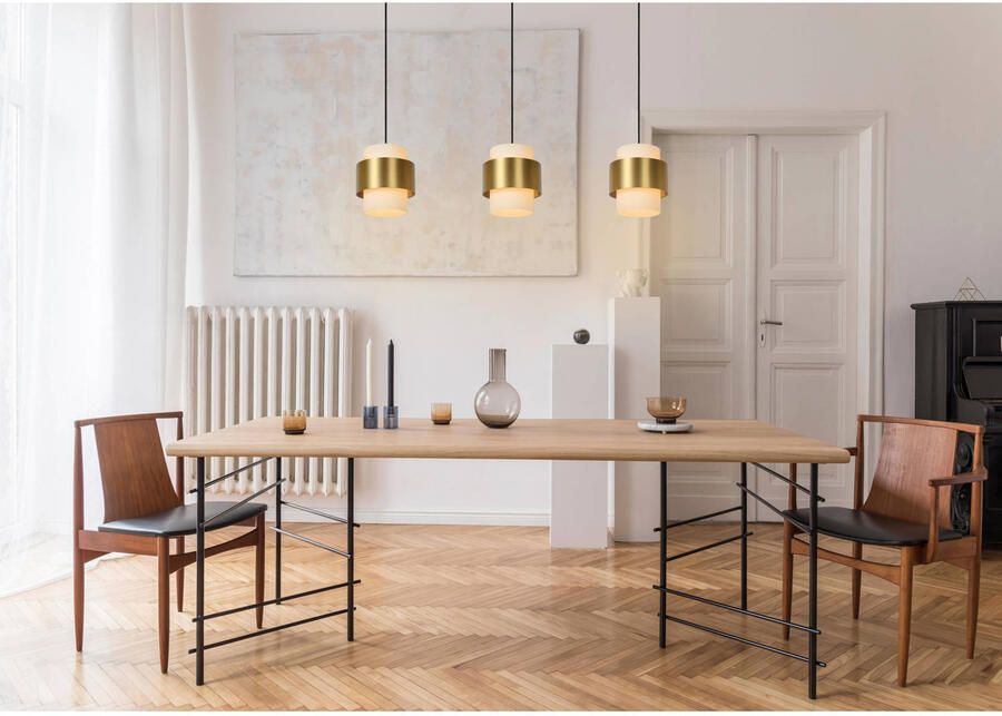 Lucide FIRMIN Hanglamp 3xE27 Mat Goud Messing - Foto 1