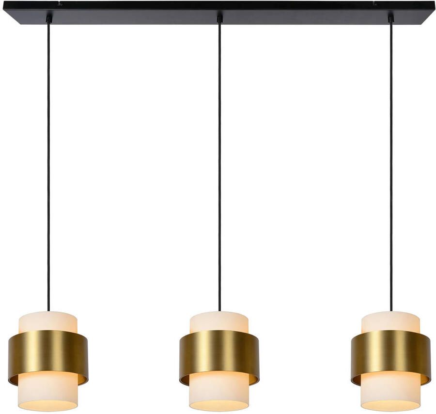 Lucide FIRMIN Hanglamp 3xE27 Mat Goud Messing - Foto 2