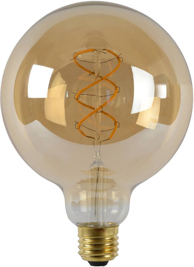 Lucide G125 Filament lamp Ø 12 5 cm LED Dimb. E27 1x5W 2200K Amber - Foto 2