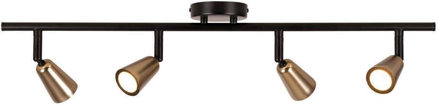 Lucide dimbare metalen opbouwspot GU10 76x17.5 cm champagne