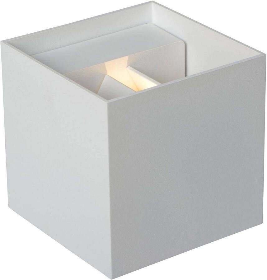 Lucide metalen dimbare LED badkamerverlichting 10x10 cm wit - Foto 2