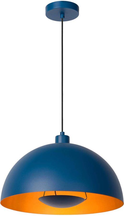 LUCIDE Hanglamp Siemon Donkerblauw ⌀40cm E27