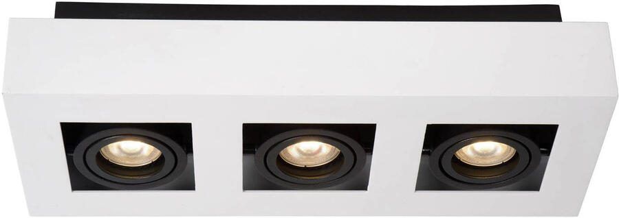 Lucide dimbare aluminium opbouwspot GU10 36x14 cm wit