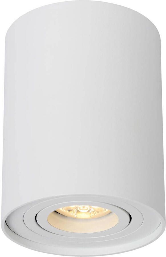 Lucide Plafondspot Tube Rond GU10 1-Lichts Dimbaar Wit