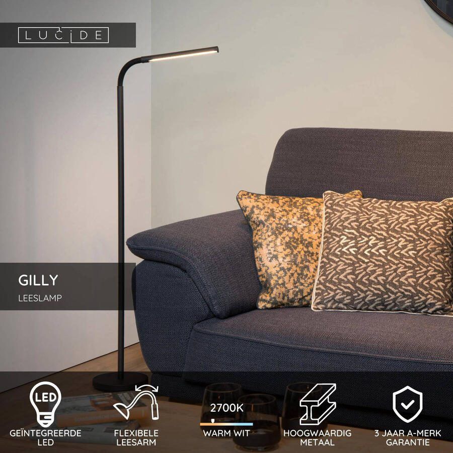 Lucide GILLY Leeslamp 1xGeïntegreerde LED Zwart - Foto 2