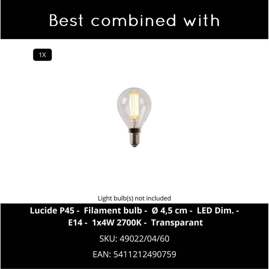Lucide SIEMON Tafellamp 45596 01 (Kleur: zwart) - Foto 2
