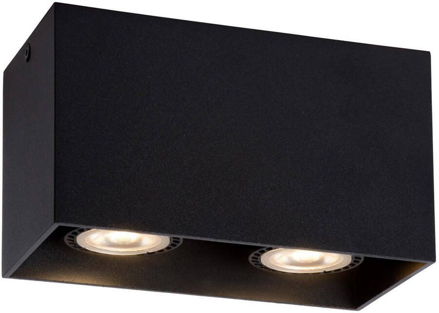 Lucide dimbare aluminium opbouwspot GU10 16.5x8 cm zwart