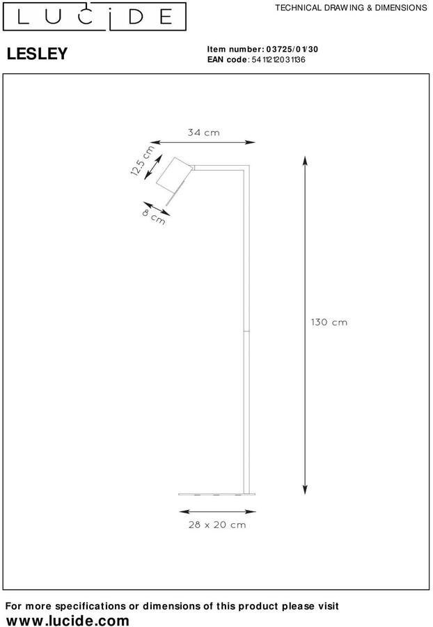 Lucide LESLEY Leeslamp 1xGU10 Zwart - Foto 2