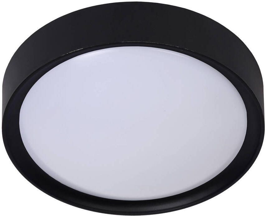 Lucide plafondlicht Lex Ã˜25 cm zwart Leen Bakker