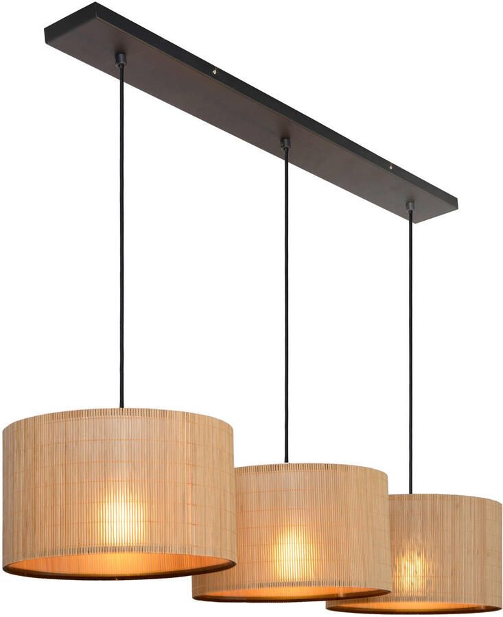 LUCIDE Hanglamp Magius Licht Hout 3xe27 - Foto 3