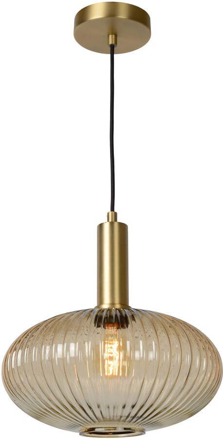 Lucide hanglamp Maloto amber Ã˜30 cm Leen Bakker
