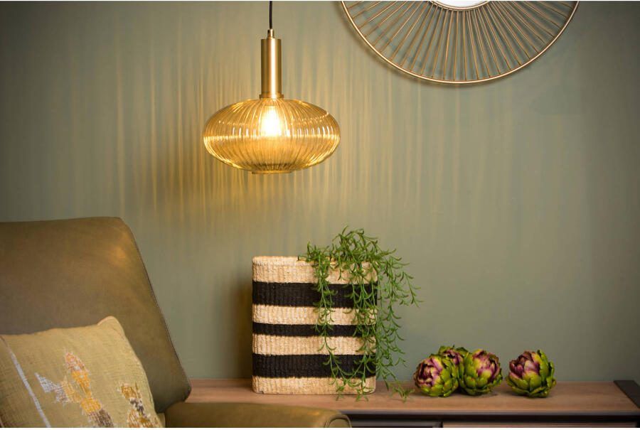 Lucide hanglamp Maloto amber Ã˜30 cm Leen Bakker - Foto 3