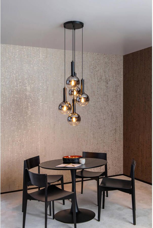 Lucide MARIUS Hanglamp Ø 55 cm 5xE27 Zwart - Foto 2