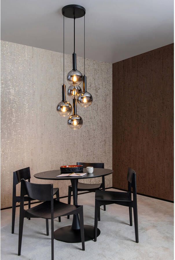 Lucide MARIUS Hanglamp Ø 55 cm 5xE27 Zwart - Foto 3