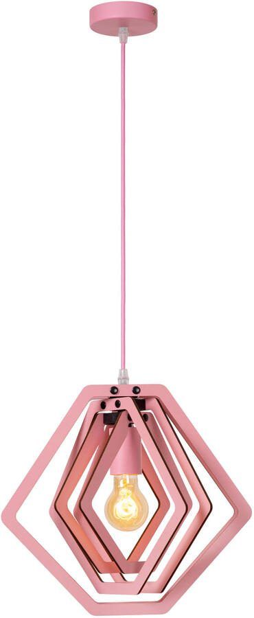 Lucide MAURO Hanglamp Kinderkamer 1xE27 Roze