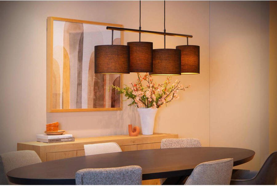Lucide MAYA Hanglamp 4xE27 Zwart - Foto 2
