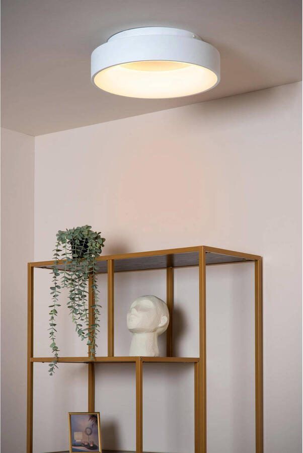 Lucide MIRAGE Plafonnière Ø38 cm LED Dimb. 1x22W 2700K Wit - Foto 2