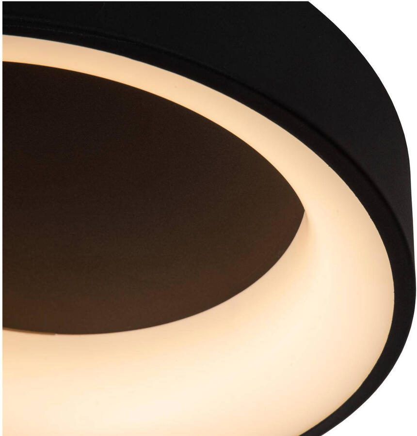 Lucide MIRAGE Plafonnière Ø38 cm LED Dimb. 1x22W 2700K Zwart - Foto 2