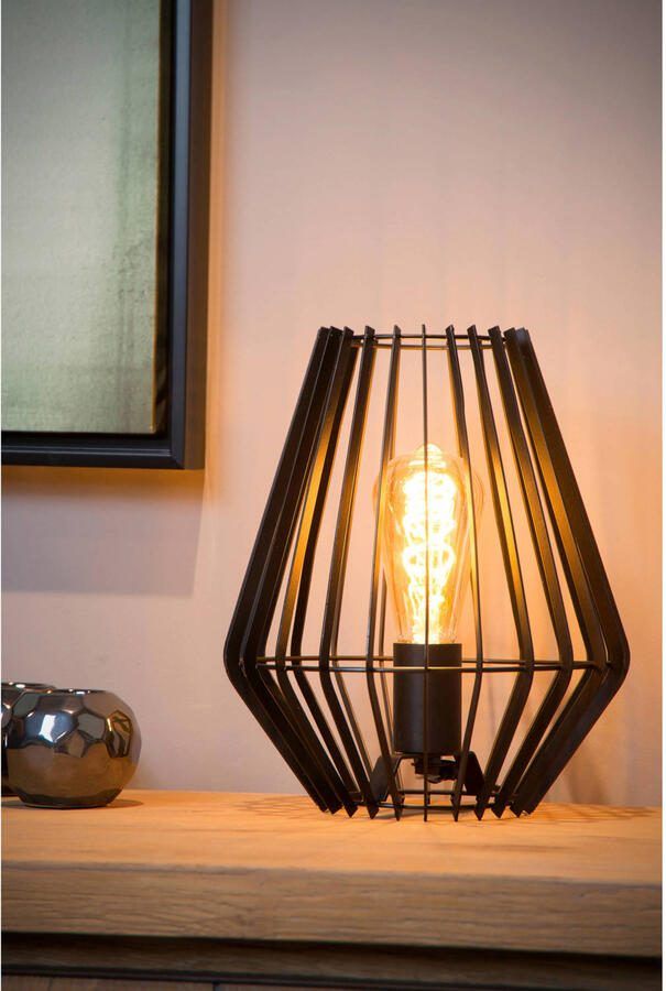 Lucide REDA Tafellamp Ø 22 cm 1xE27 Zwart - Foto 2