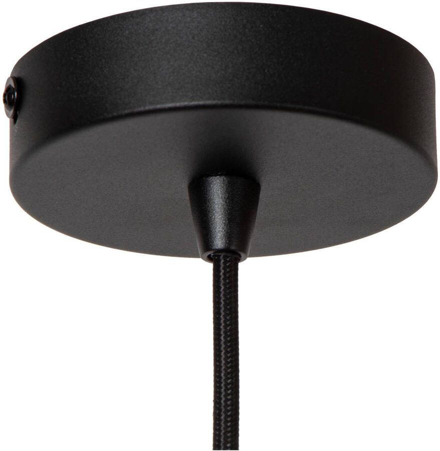 LUCIDE Hanglamp Rosas Zwart Messing 26cm E27 - Foto 2