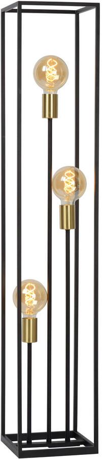 Lucide vloerlamp Ruben zwart 22x22x120 cm Leen Bakker