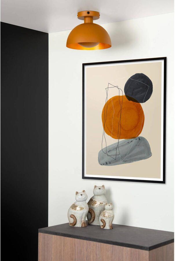 Lucide Plafondlamp Siemon Okergeel Ø25cm E27 - Foto 3