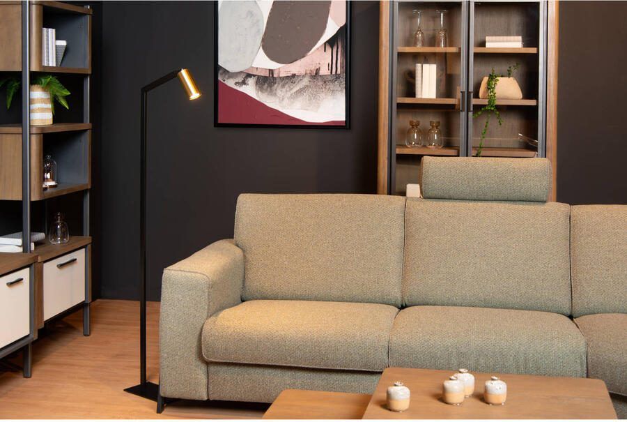 Lucide vloerlamp Sybil zwart goud GU10 - Foto 3