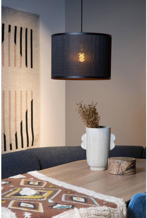 Lucide TAGALOG Hanglamp Ø 40 cm 1xE27 Zwart - Foto 3