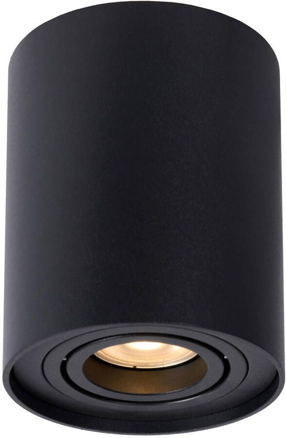 Lucide TUBE Plafondspot Ø 9 6 cm 1xGU10 Zwart