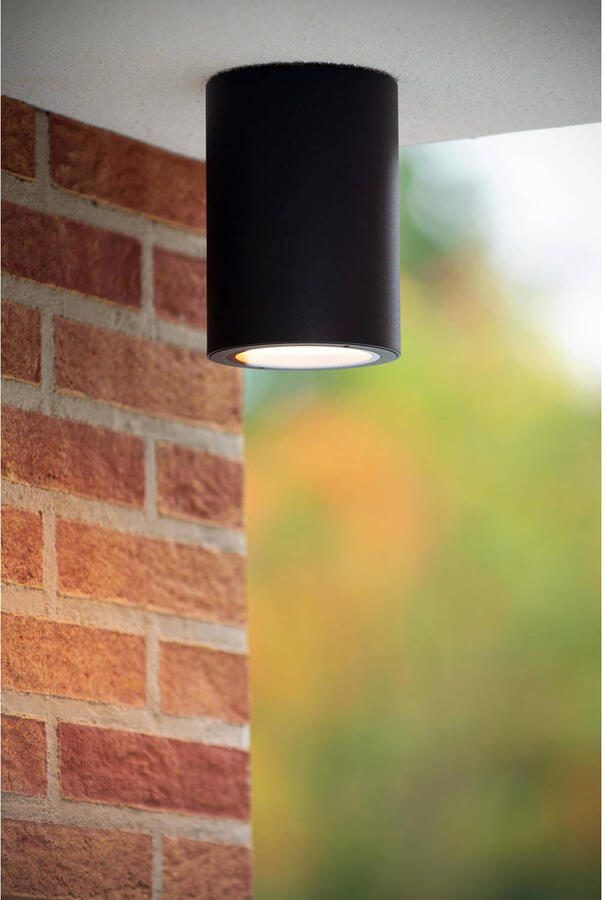 Lucide VOLANTIS Plafondspot Binnen Buiten Ø 10 8 cm 1xE27 IP54 Zwart - Foto 2