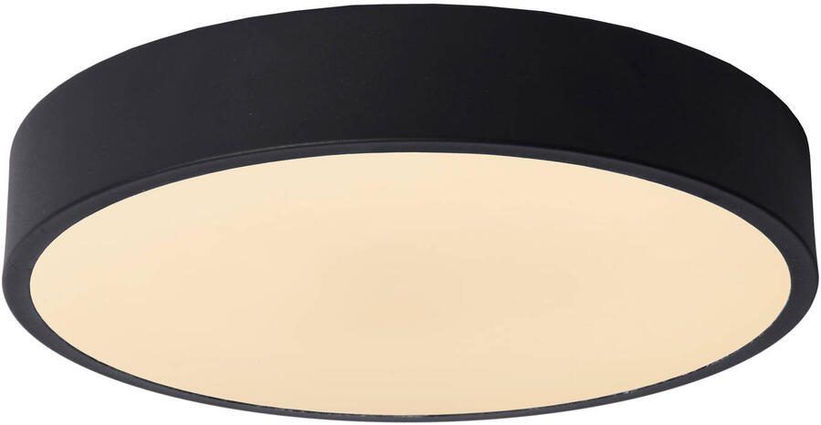 Lucide UNAR Plafonnière Ø 30 cm LED Dimb. 1x18W 2700K 3 StepDim Zwa