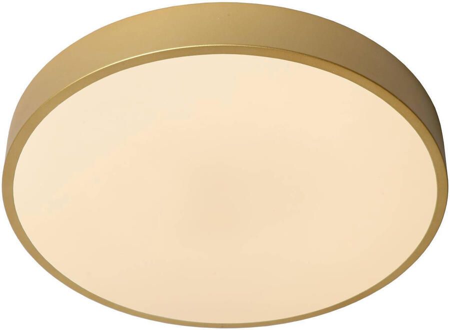 Lucide UNAR Plafonnière Ø 39 5 cm LED Dimb. 1x24W 2700K 3 StepDim Mat Goud Messing - Foto 2