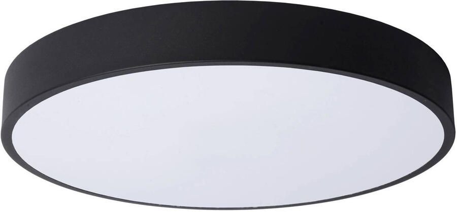 Lucide UNAR Plafonnière Ø39 5 cm LED Dimb. 1x24W 2700K 3 StepDim Zwart