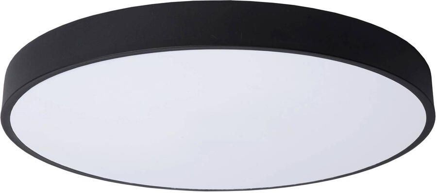 Lucide UNAR Plafonnière Ø49 5 cm LED Dimb. 1x36W 2700K 3 StepDim Zwart