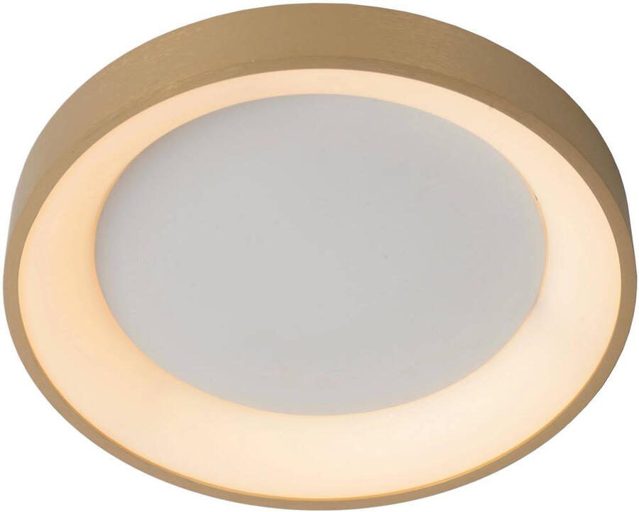 Lucide VIDAL Plafonnière Ø 28 cm LED Dimb. 1x20W 2700K Mat Goud Messing