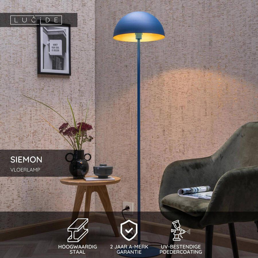 Lucide SIEMON Vloerlamp 45796 01 (Kleur: blauw) - Foto 2