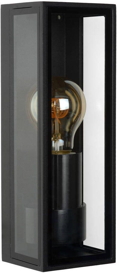 Lucide wandlamp buiten Dukan- 1xE27 IP65 Zwart 230 V - Foto 2