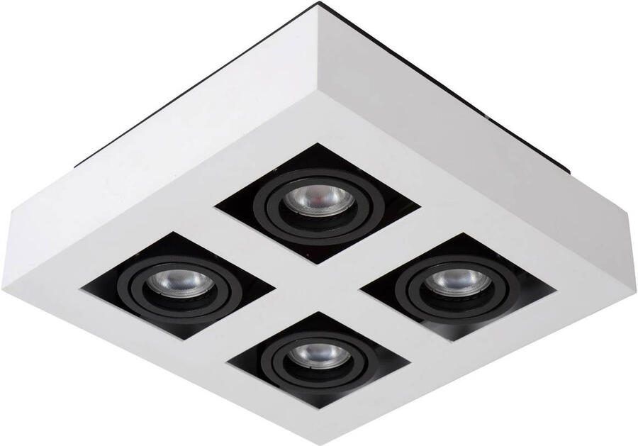 Lucide XIRAX Plafondspot LED Dim to warm GU10 4x5W 2200K 3000K Wit - Foto 2