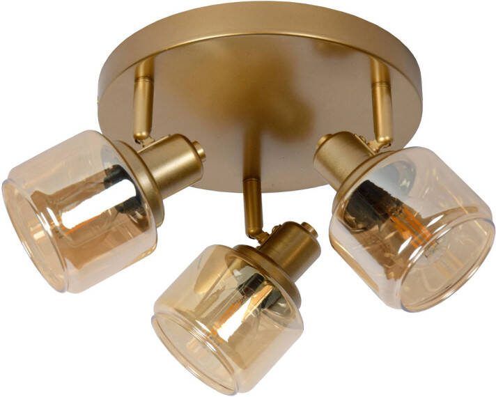 Lucide BJORN Plafondspot Ø 38 cm 3xE14 Mat Goud Messing