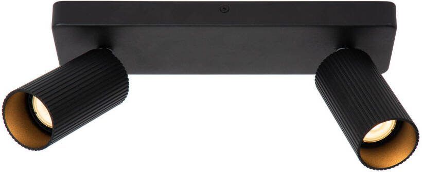 LUCIDE Plafondspot Clubs Zwart 2xgu10